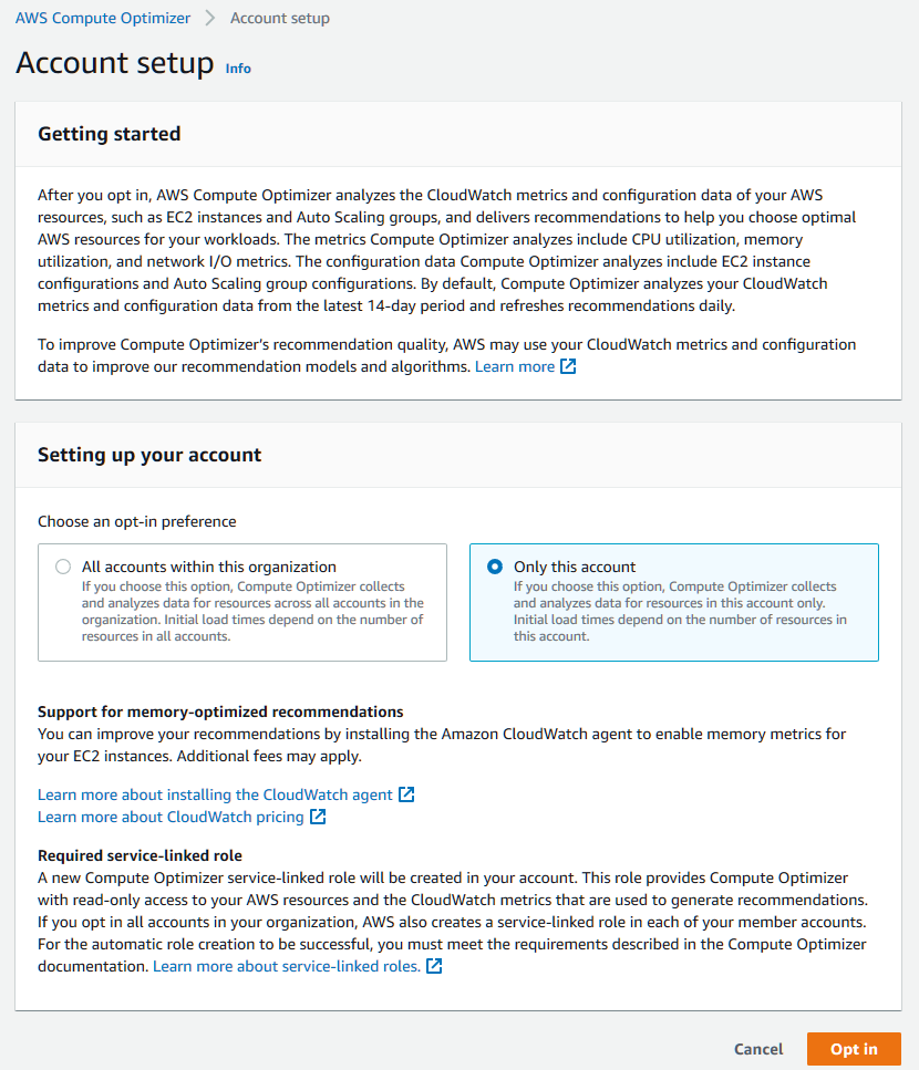 tối ưu ec2 instance