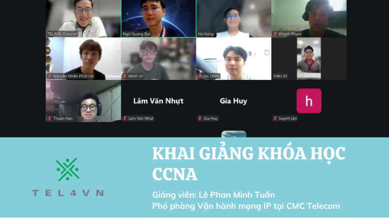 CHÍNH THỨC KHAI GIẢNG KHÓA HỌC CCNA TOCA04
